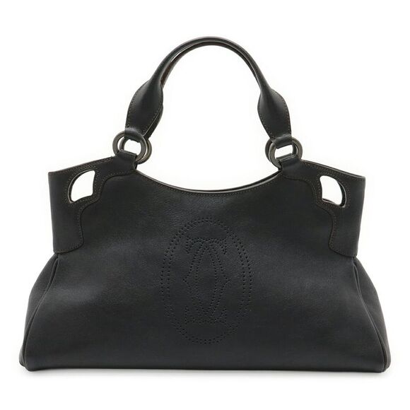 Cartier Marcello Leather Handbag Black